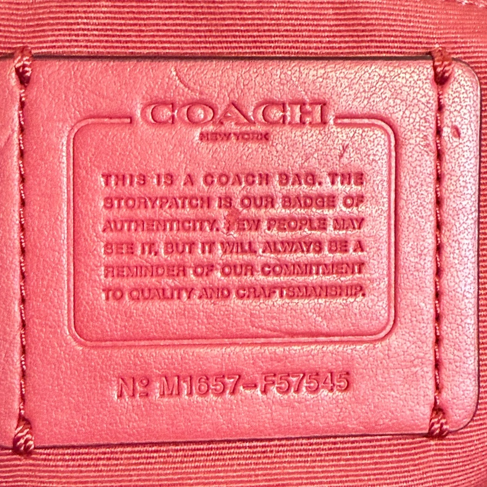 Coach Pink Leather Shoulder Bag - Picture 15 of 15